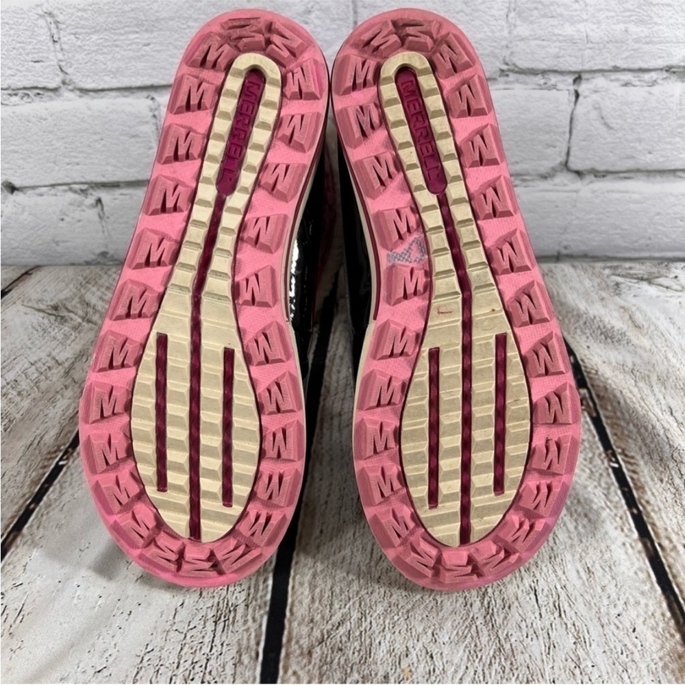 Merrell Girls Spruzzi Waterproof Rain / Snow Boots Size 5 Pink Floral - Picture 9 of 11